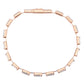 3W1714 - Rose Gold Brass Bracelet with AAA Grade CZ in Clear-4