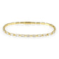 3W1716 - Gold Brass Bracelet with AAA Grade CZ in Clear-0