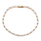 3W1717 - Rose Gold Brass Bracelet with AAA Grade CZ in Clear-2