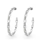 3W1735 - Imitation Rhodium Brass Earring with AAA Grade CZ in Clear-0