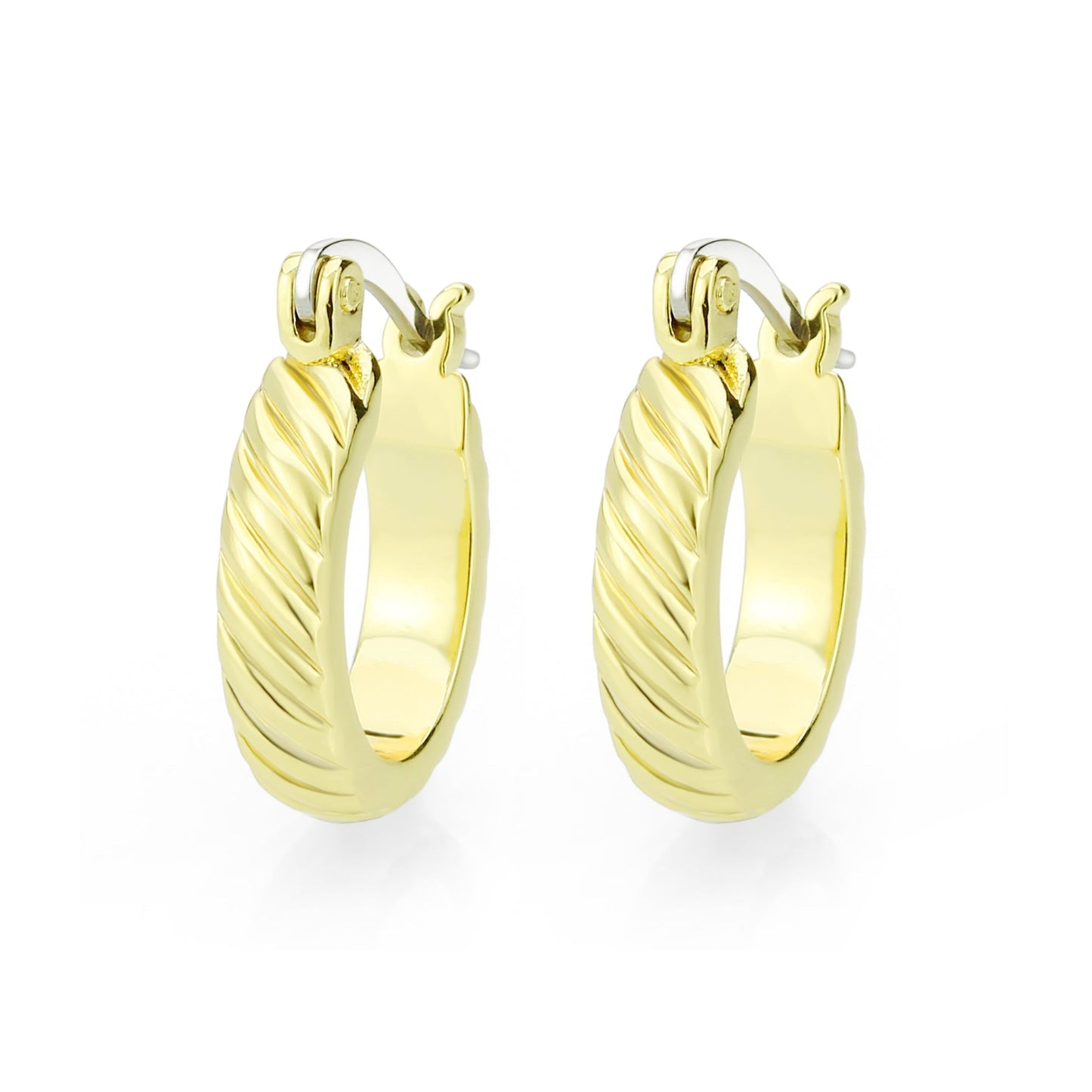3W1745G - Flash Gold Brass Earring with NoStone in No Stone-0