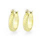 3W1745G - Flash Gold Brass Earring with NoStone in No Stone-0