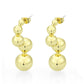 3W1752G - Flash Gold Brass Earring with NoStone in No Stone-0