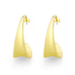 3W1755G - Flash Gold Brass Earring with NoStone in No Stone-3