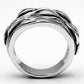3W188 - Rhodium Brass Ring with No Stone-2