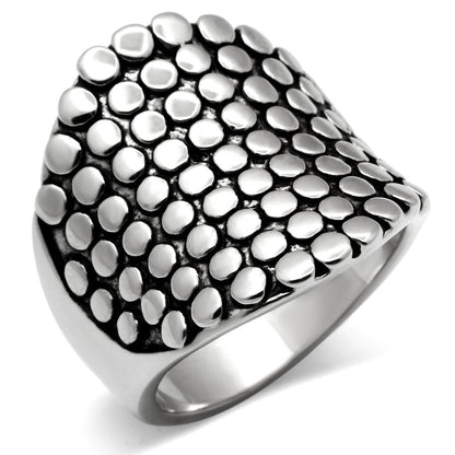 3W194 - Rhodium Brass Ring with No Stone-0