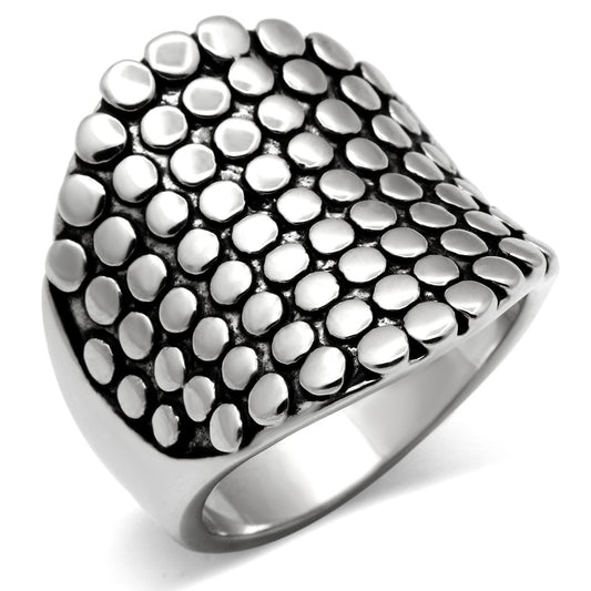 3W194 - Rhodium Brass Ring with No Stone-0
