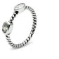 3W212 - Rhodium Brass Ring with AAA Grade CZ  in Clear-4