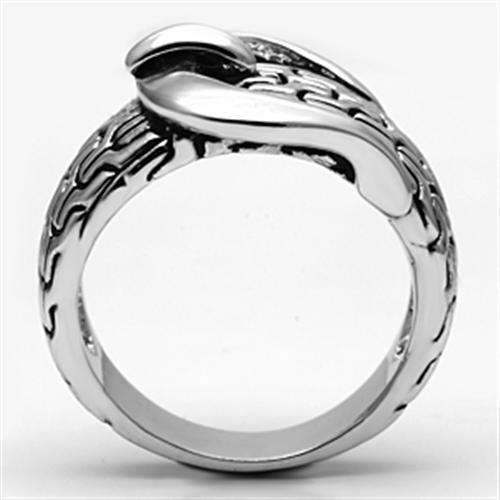 3W238 - Rhodium Brass Ring with No Stone-2