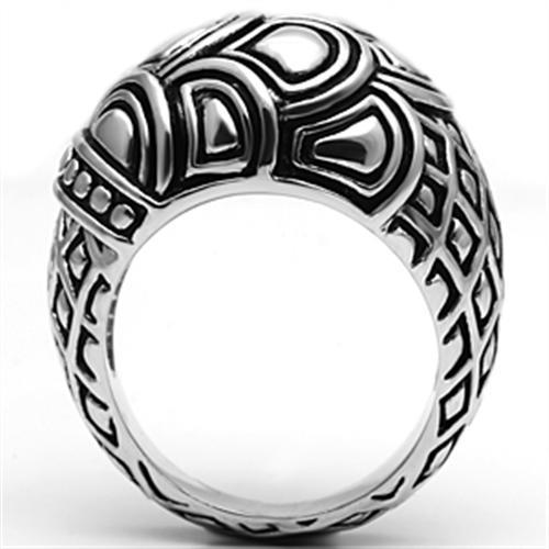 3W242 - Rhodium Brass Ring with No Stone-2