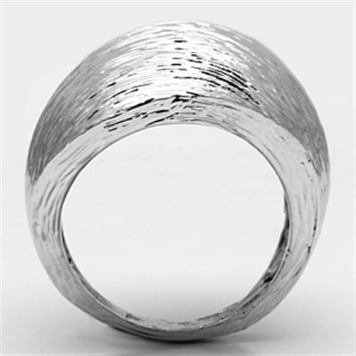 3W256 - Rhodium Brass Ring with No Stone-2