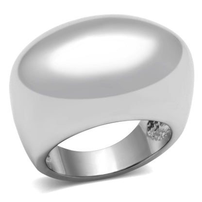 3W281 - Rhodium Brass Ring with No Stone-0