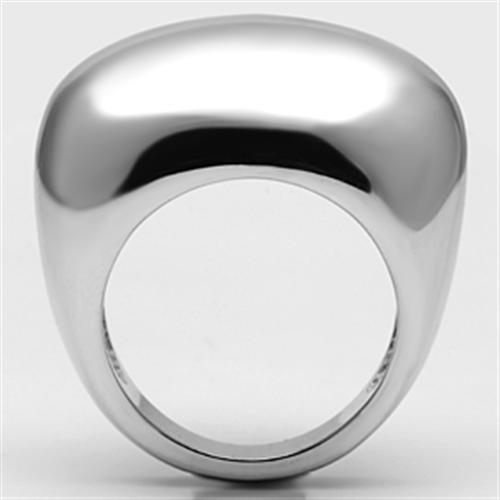 3W281 - Rhodium Brass Ring with No Stone-2