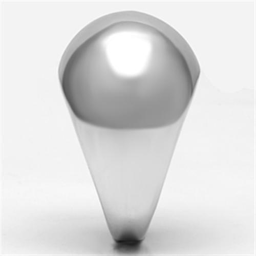 3W281 - Rhodium Brass Ring with No Stone-3