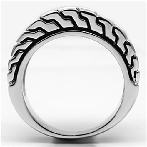 3W296 - Reverse Two-Tone Brass Ring with No Stone-2