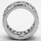 3w319 - Rhodium Brass Ring with AAA Grade CZ  in Clear-2