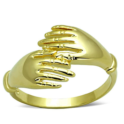 3W834 - Gold Brass Ring with No Stone-0
