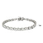 47302 - Rhodium Brass Bracelet with AAA Grade CZ  in Clear-1