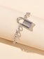 Foot Beach Jewellery 1pc Punk Silver Lock Charm Barefoot Sandals Ankle Bracelet-2