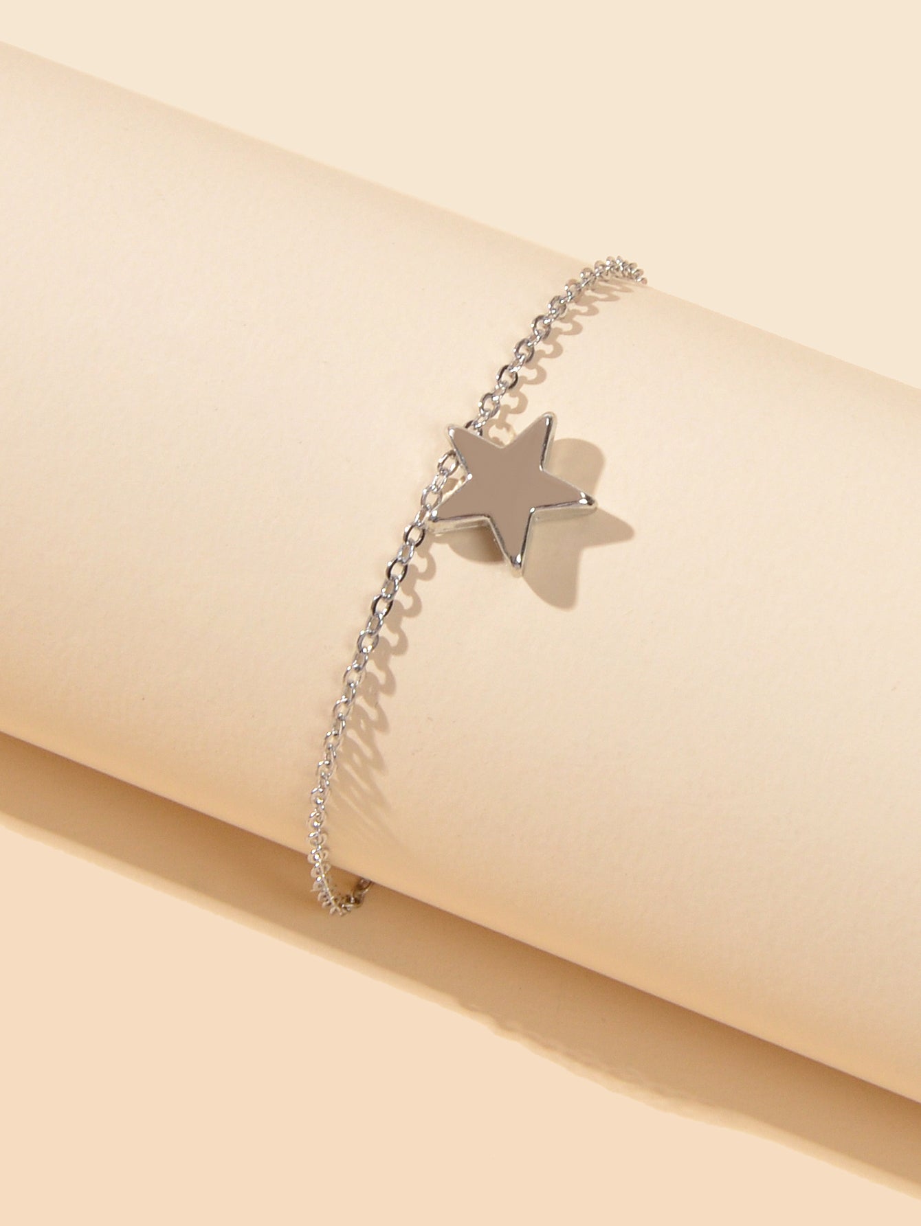 1 pc Barefoot Sandals Ankle Minimalist Silver Chain Star Charm Anklet Bracelets-2