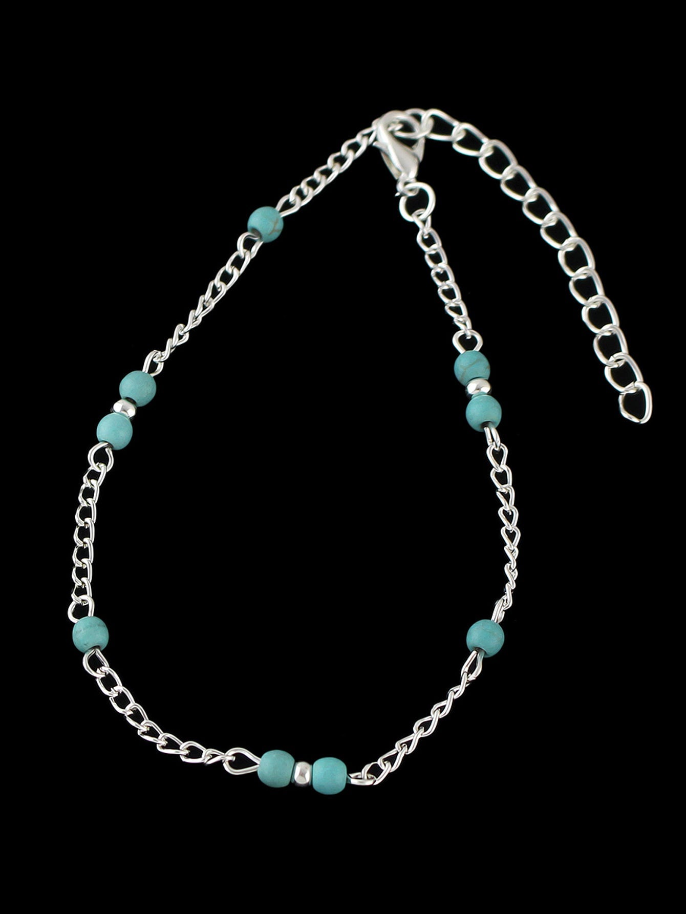 1 pc Barefoot Sandals Ankle Boho Chic Chain Turquoise Anklet Bracelets Jewellery-2