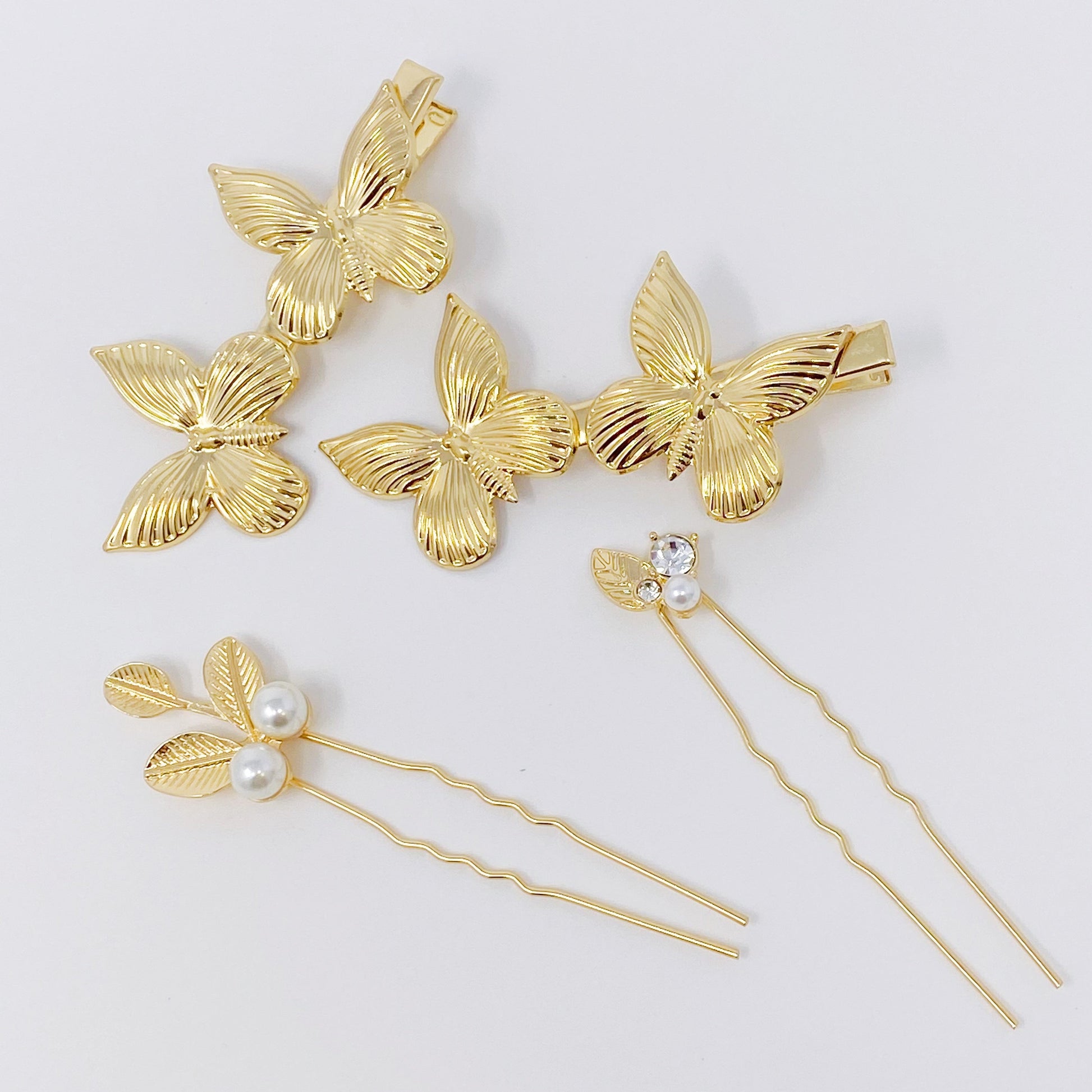 Antique Garden Hair Clip Set-4