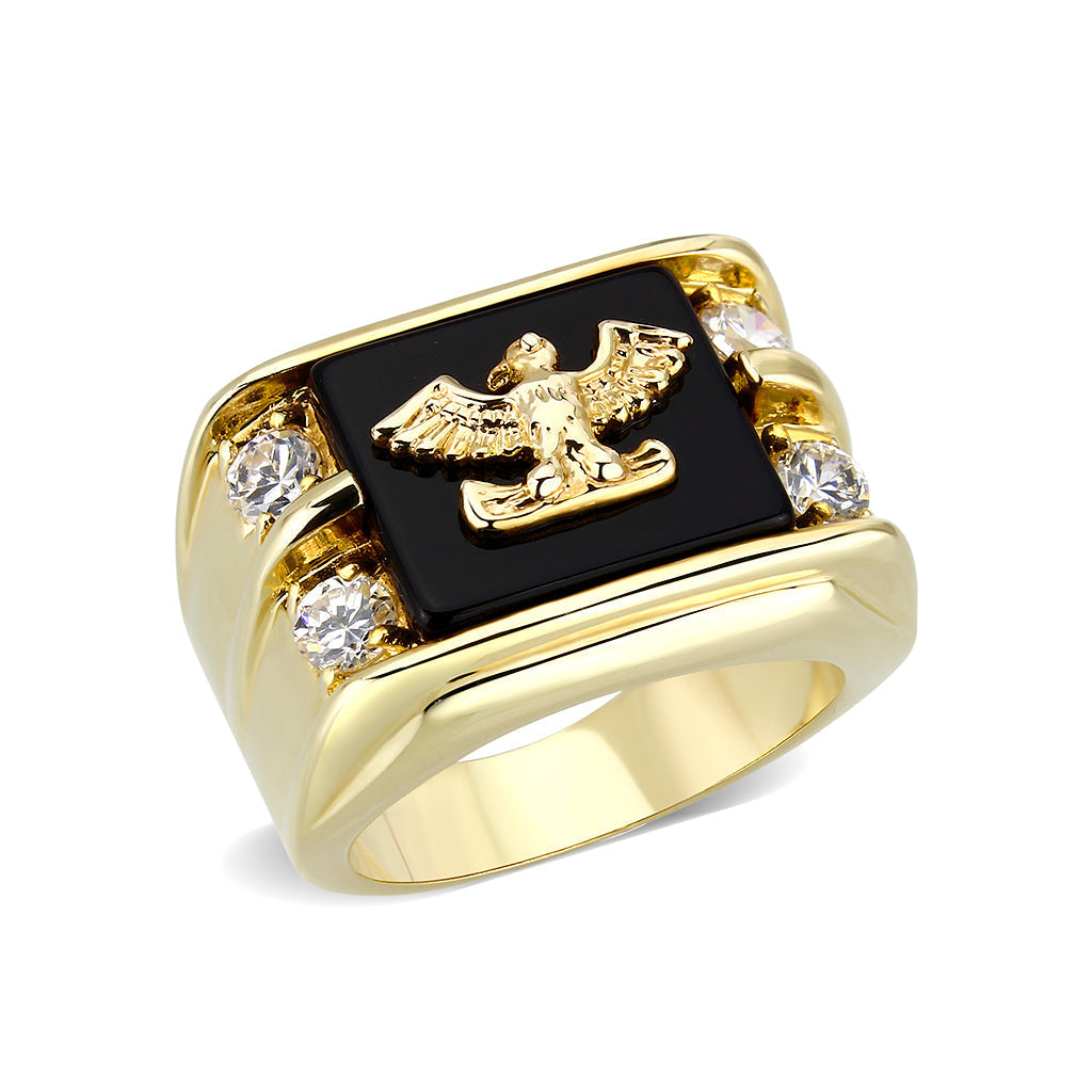 5M013 - IP Gold(Ion Brass Ring with Epoxy-0