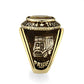 LO5M021 -Ion Gold Plated  Brass Ring with Tiger Eye Stone-3