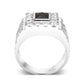 LO5S160- Sterling Silver   Ring with AAA Grade CZ   High Polished(No Plated)-2