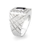 LO5S160- Sterling Silver   Ring with AAA Grade CZ   High Polished(No Plated)-3