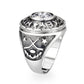 LO5S162- Sterling Silver   Ring with Clear CZ   High Polished(No Plated)-3