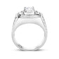 LO5S163- Sterling Silver   Ring with Clear CZ   High Polished(No Plated)-2