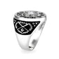 LO5S166- Sterling Silver   Ring with Clear CZ   High Polished(No Plated)-3