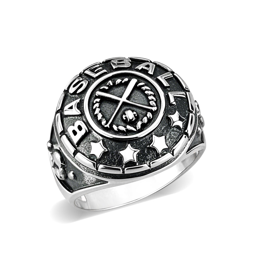 LO5S176- Sterling Silver   Ring without Stone  High Polished(No Plated)-0