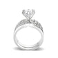 LO5W006- Rhodium Plated Ring with CZ In Clear-2