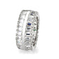 LO5W049- Rhodium Plated Brass Ring with CZ  In Clear-3