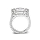 LO5S053- Sterling Silver Ring with CZ In Clear High Polished( NO Plating)-2