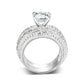 LO5S058- Sterling Silver Ring with CZ In Clear High Polished( NO Plating)-2