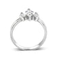 LO5S061- Sterling Silver Ring with CZ In Clear High Polished( NO Plating)-2