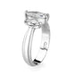 LO5S061- Sterling Silver Ring with CZ In Clear High Polished( NO Plating)-3