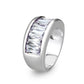 LO5W103- Rhodium Plated Brass Ring with CZ In Pink-3