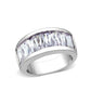 LO5W103- Rhodium Plated Brass Ring with CZ In Pink-0