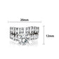 LO5W098- Rhodium Plated Brass Ring with CZ In Clear-1