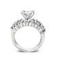 LO5W098- Rhodium Plated Brass Ring with CZ In Clear-2