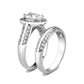 LO5W099- Rhodium Plated Brass Ring with CZ In Clear-3