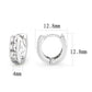 LO5S107 - Sterling Silver Earrings with AAA Grade CZ  in Clear-2