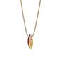 LO5W114- Brass  Pendant With 16" Chain with Crystal Glass IN Multi Color ION Plated-1