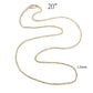 LO5W115- Brass  20" Chain  ION Plated-1