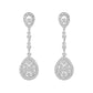 LO5W120 - Brass  Earrings with AAA Grade CZ  in Clear-0