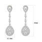 LO5W120 - Brass  Earrings with AAA Grade CZ  in Clear-2